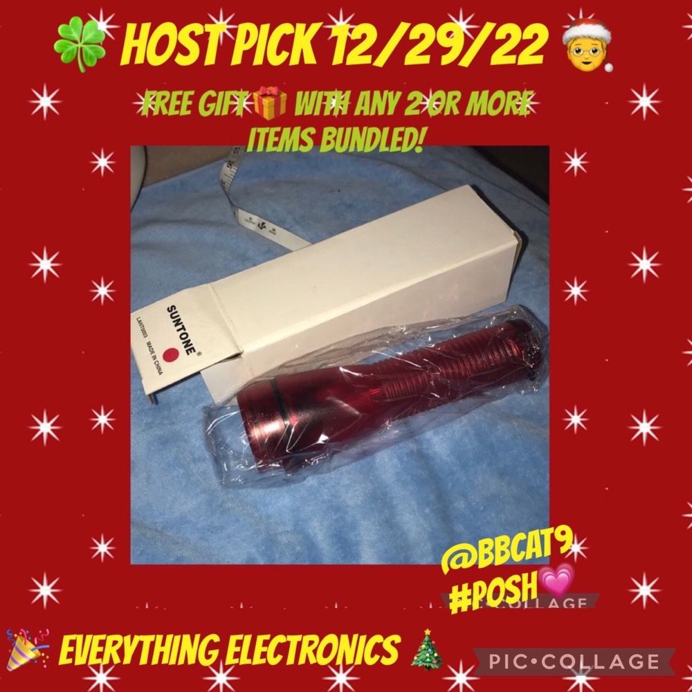 Suntone Red flashlight new